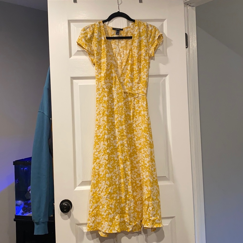 Wrap Around Yellow Dress